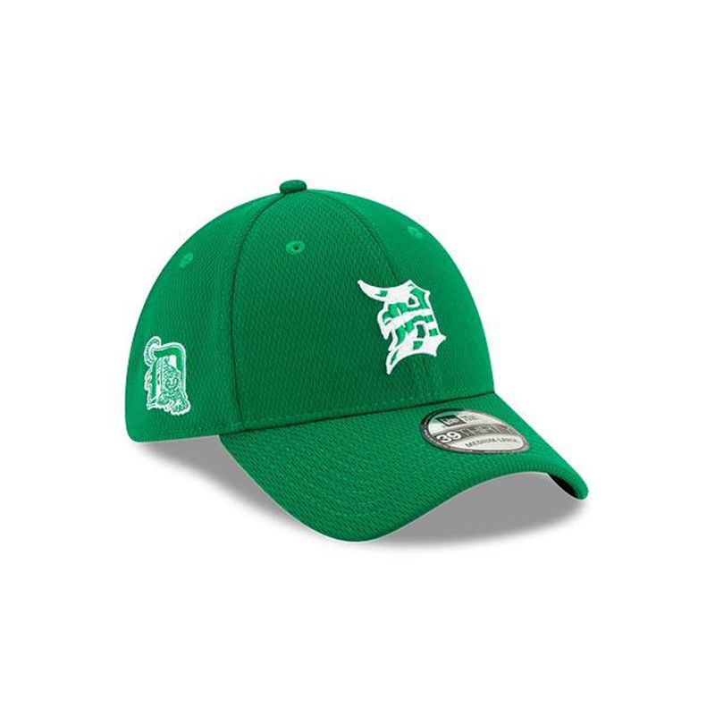 MLB Detroit Tigers St Patricks Day 39Thirty Stretch Fit (SKE9126) - Green New Era Caps